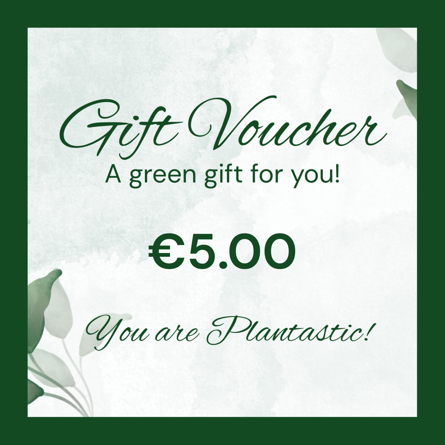 Cadeaubon €5.00 De Plantrekkers